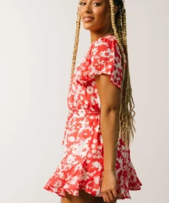 SL Vacation Candy Romper | Coral + White Floral 12 SL Vacation Candy Romper | Coral + White Floral