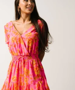 SL Dresses Candy Romper | Hot Pink Floral