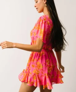 SL Dresses Candy Romper | Hot Pink Floral