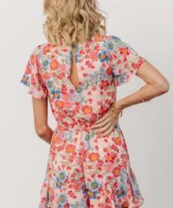 SL Candy Romper | Pink + Blue Floral Shop All
