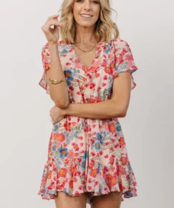 SL Candy Romper | Pink + Blue Floral Shop All