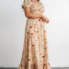 BB Custom Dresses Capri Smocked Maxi Dress | Golden Print