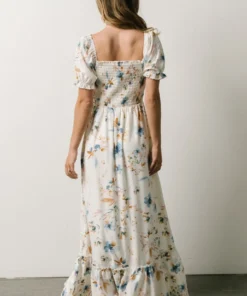 BB Custom Capri Smocked Maxi Dress | White Multi Print 13 BB Custom Capri Smocked Maxi Dress | White Multi Print