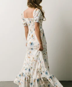 BB Custom Capri Smocked Maxi Dress | White Multi Print 15 BB Custom Capri Smocked Maxi Dress | White Multi Print