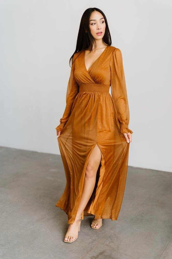 BB Custom Carmen Shimmer Maxi Dress | Copper Dresses 1 BB Custom Carmen Shimmer Maxi Dress | Copper Dresses