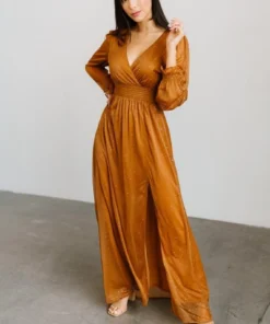BB Custom Carmen Shimmer Maxi Dress | Copper Dresses 9 BB Custom Carmen Shimmer Maxi Dress | Copper Dresses