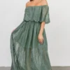 BB Custom Caroline Lace Maxi Dress | Dusty Green