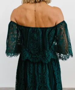 BB Custom Caroline Lace Maxi Dress | Emerald Dresses