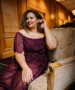 BB Custom Dresses Caroline Lace Maxi Dress | Mulberry 11 BB Custom Dresses Caroline Lace Maxi Dress | Mulberry