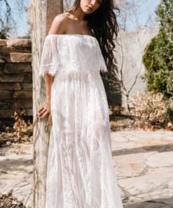 BB Custom Caroline Lace Maxi Dress | Off White