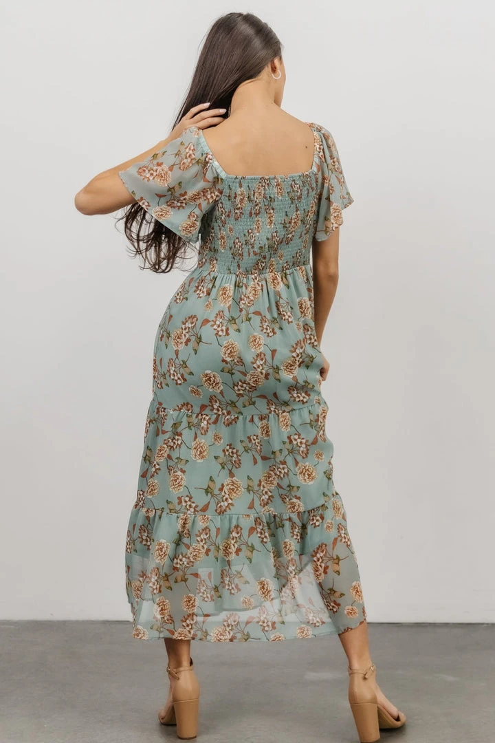 IL Cassidy Maxi Dress | Light Jade Floral Dresses 6 IL Cassidy Maxi Dress | Light Jade Floral Dresses
