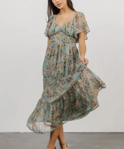 IL Cassidy Maxi Dress | Light Jade Floral Dresses