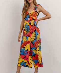 SL Jumpsuits Catalina Cut Out Jumpsuit | Multi Color Print