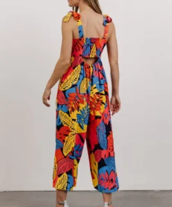 SL Jumpsuits Catalina Cut Out Jumpsuit | Multi Color Print