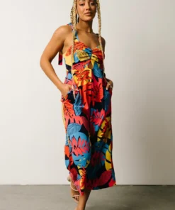 SL Jumpsuits Catalina Cut Out Jumpsuit | Multi Color Print
