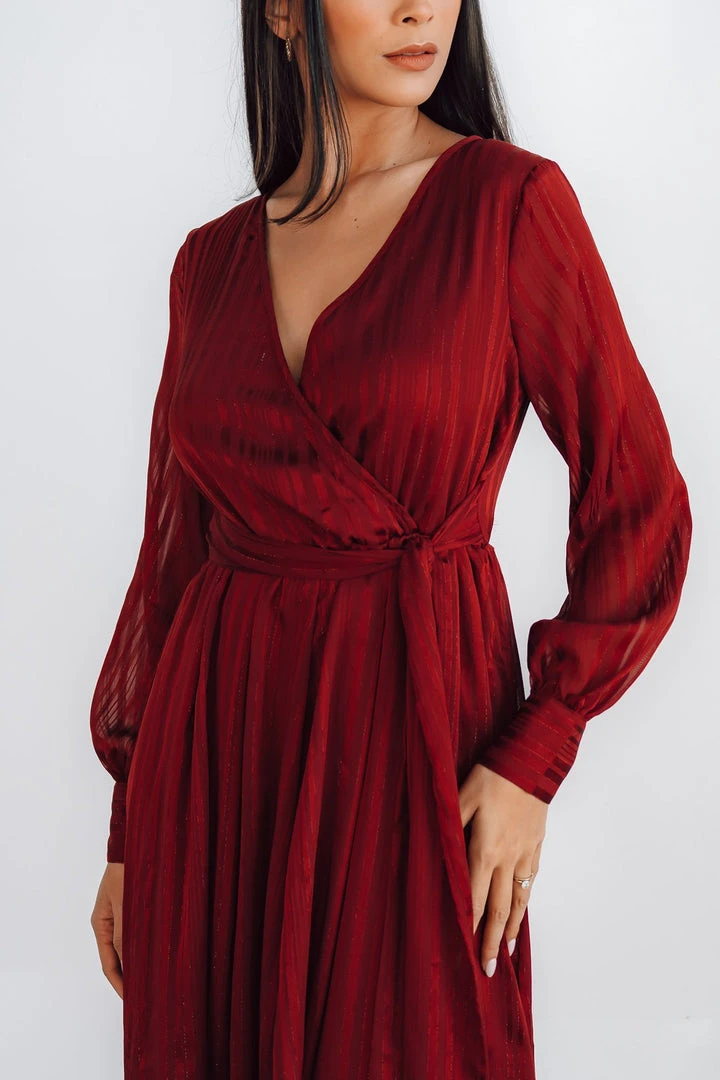 RR Dresses Celeste Shimmer Maxi Dress | Burgundy 7 RR Dresses Celeste Shimmer Maxi Dress | Burgundy