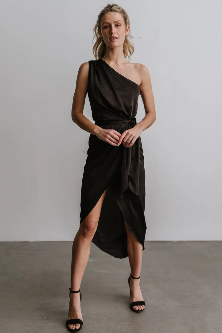 DD Celia One Shoulder Midi Dress | Black Dresses 7 DD Celia One Shoulder Midi Dress | Black Dresses