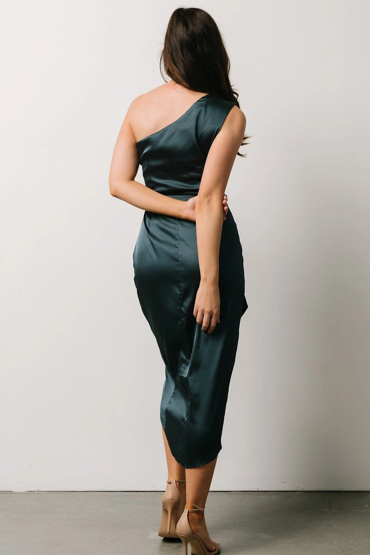 BB Custom Celia One Shoulder Midi Dress | Midnight Dresses 2 BB Custom Celia One Shoulder Midi Dress | Midnight Dresses