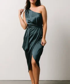 BB Custom Celia One Shoulder Midi Dress | Midnight Dresses 18 BB Custom Celia One Shoulder Midi Dress | Midnight Dresses