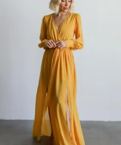 Dresses Celine Maxi Dress | Mustard 14 Dresses Celine Maxi Dress | Mustard