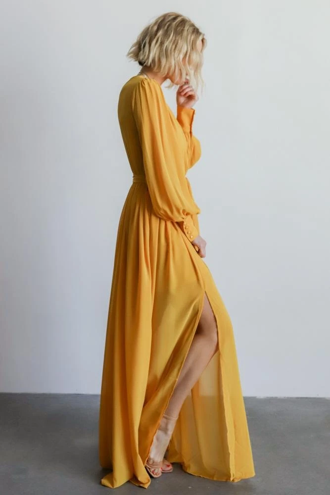 Dresses Celine Maxi Dress | Mustard 2 Dresses Celine Maxi Dress | Mustard