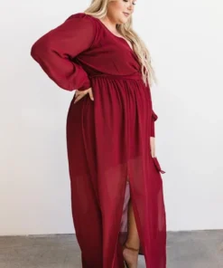 Celine Maxi Dress | Wine