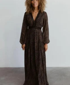 AK Dresses Cha Cha Print Maxi Dress | Black 7 AK Dresses Cha Cha Print Maxi Dress | Black