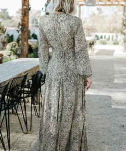 AK Dresses Cha Cha Print Maxi Dress | Taupe 12 AK Dresses Cha Cha Print Maxi Dress | Taupe