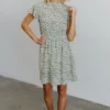 HAY Chanel Floral Dress | Ivory Dresses