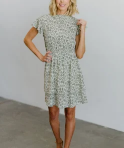 HAY Chanel Floral Dress | Ivory Dresses