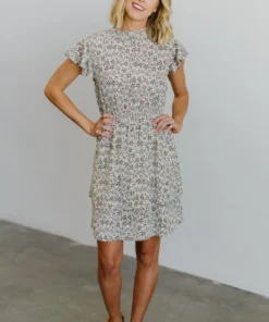 HAY Chanel Floral Dress | Ivory Dresses