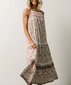 IL Chase Tiered Dress | Mauve Multi Print