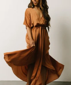 DD Cherish Kimono Maxi Dress | Camel