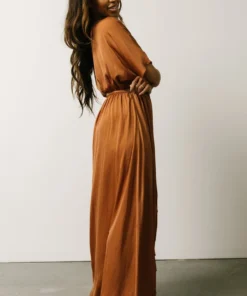 DD Cherish Kimono Maxi Dress | Camel