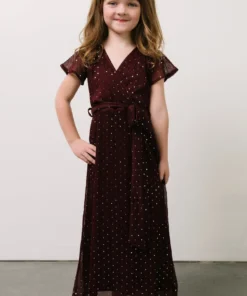 BB Custom Child Grace Sparkle Gown | Mulberry