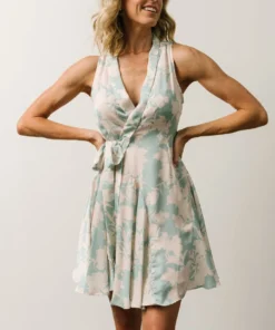 Soi Chrissy Mini Wrap Dress | Robin Blue Floral