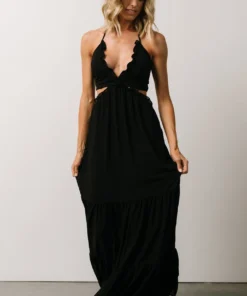 DD Dresses Cinque Terre Tie Maxi Dress | Black 9 DD Dresses Cinque Terre Tie Maxi Dress | Black