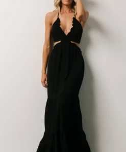 DD Dresses Cinque Terre Tie Maxi Dress | Black 11 DD Dresses Cinque Terre Tie Maxi Dress | Black