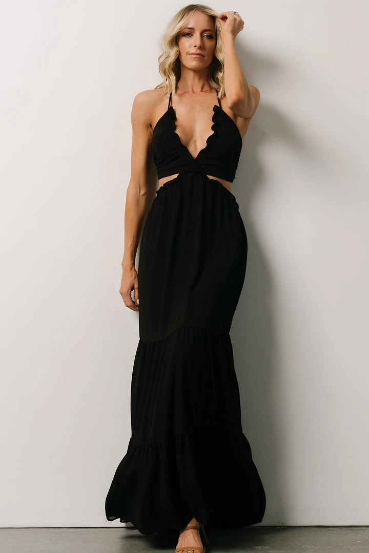 DD Dresses Cinque Terre Tie Maxi Dress | Black 6 DD Dresses Cinque Terre Tie Maxi Dress | Black