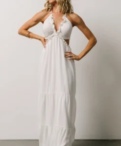 DD Cinque Terre Tie Maxi Dress | White