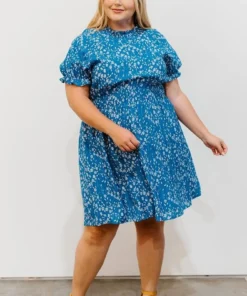 HAY Clarice Print Dress | Blue