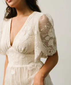 FT Clarisa Lace Midi Dress | Vintage Cream Dresses 13 FT Clarisa Lace Midi Dress | Vintage Cream Dresses