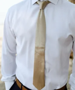 BB Custom Classic Satin Tie | Gold Baltic Born Exclusive