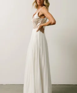 Soi Claude Lace Bodice Maxi Dress | Ivory 9 Soi Claude Lace Bodice Maxi Dress | Ivory