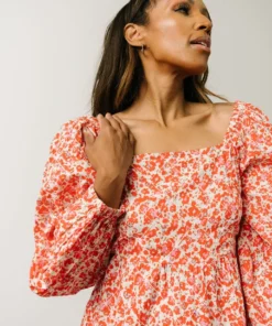 BS Clem Baby Doll Mini Dress | Orange Floral