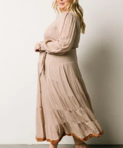 IL Dresses Colbie Tiered Maxi Dress | Taupe