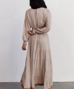 IL Dresses Colbie Tiered Maxi Dress | Taupe