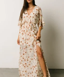 AK Corinth Maxi Dress | Cream Floral