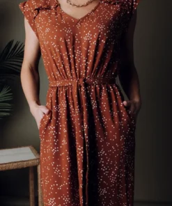 HAY Dakota Jumpsuit | Rust Print Best Sellers