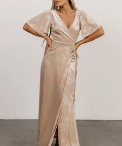 BB Custom Danielle Embossed Velvet Maxi Dress | Shell Dresses